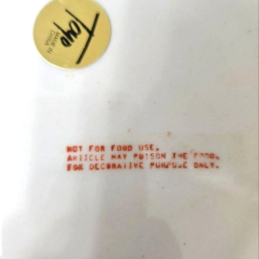 REDUCED - Toyo Hand Painted Porcelain Plate -‎ chip